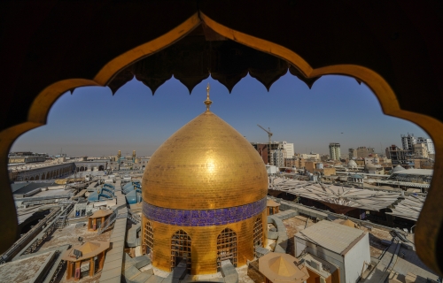 قبة حرم الامام علي عليه السلام 